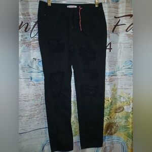 Refuge Men's Black Skinny Jeans